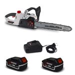 Tronçonneuse 40V (2x20V) X-Performer XPTRO40LI-2B - Double Sécurité - Graissage Auto + 2 Batteries 4 Ah - chargeur
