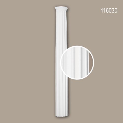 Fût de demi-colonne 116030 Profhome Colonne Élement décorative style Néo-Classicisme blanc