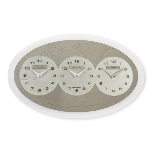 Horloge murale Tre Ore nel Mondo (Tokyo - New York - Paris) Incantesimo Design