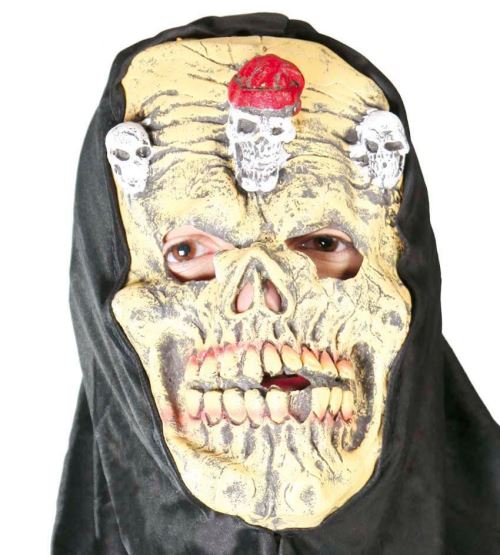 Masque de mort avec capuche