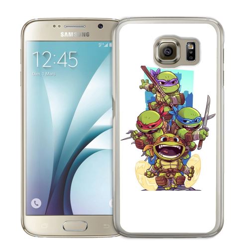 Coque pour Samsung Galaxy S6 Edge tortues ninja cartoon
