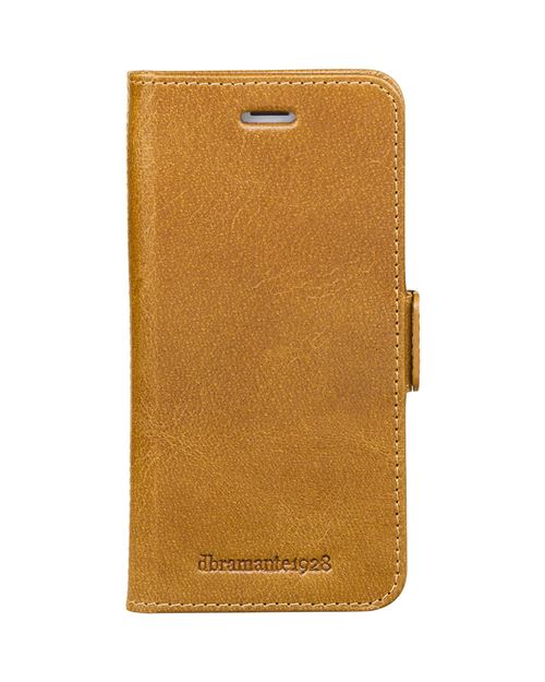 dbramante1928 Lynge - Flip cover voor mobiele telefoon - leer met grove nerf - patina - voor Apple iPhone 6, 6s, 7, 8, SE (2nd generation)