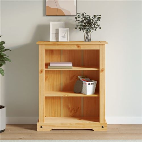 vidaXL Boekenkast grenenhout met 3 planken Corona-stijl 81x29x100 cm