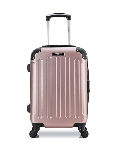 Valise Cabine BLUESTAR|MADRID Rose Doré en ABS