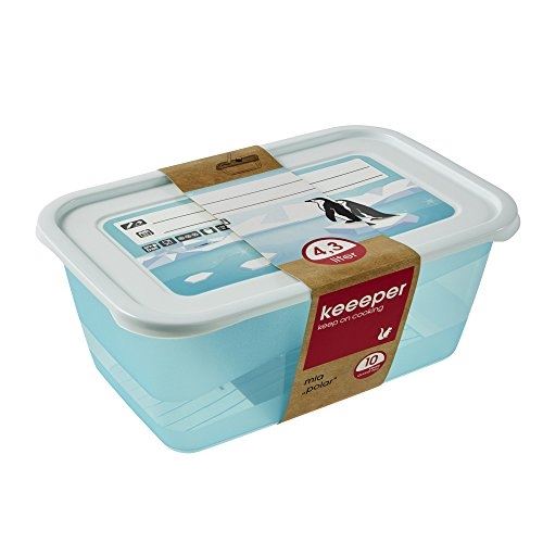 Keeeper 1068763810000 mia polar boîte de nourriture rectangulaire polypropylène bleu 29 x 19 x 12 cm