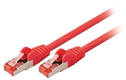Valueline VLCP85221R10 Câble de réseau Cat6 S / ftp Rj45 (8/8) Mâle - Rj45 (8/8) Mâle 1,00 M Rouge