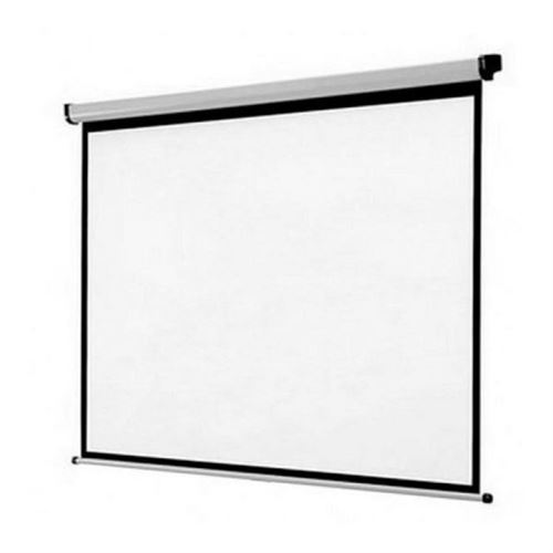 Écran de projection mural blanc 180 x 180 cm pour projecteur