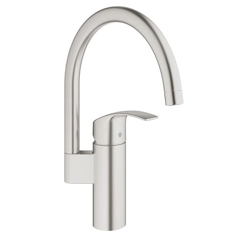 Grohe - Mitigeur évier Eurosmart à bec haut SuperSteel - 33202DC2