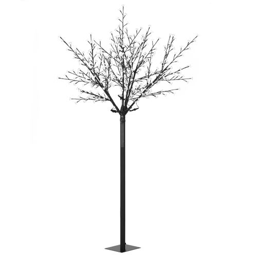 vidaXL Arbre de Noël fleuri LED d'intérieur/d'extérieur IP44 250 cm