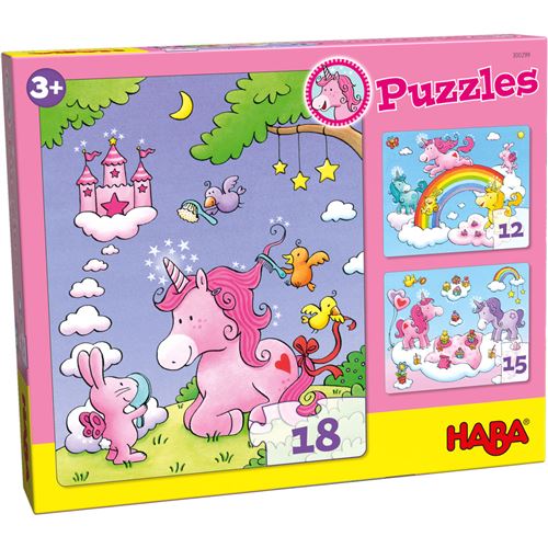 Haba Puzzle Puzzle 3-En-1 Filles En Carton 45 Pièces