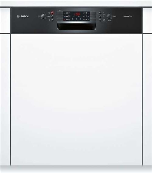 Bosch SilencePlus SMI46AB01E - Lave-vaisselle - intégrable - Niche - largeur : 60 cm - profondeur : 55 cm - hauteur : 81.5 cm - noir