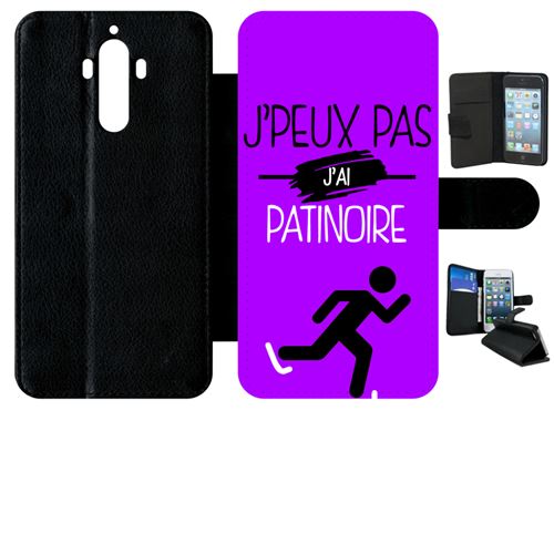 Etui à rabat huawei mate 9 j peux pas j ai patinoire 8
