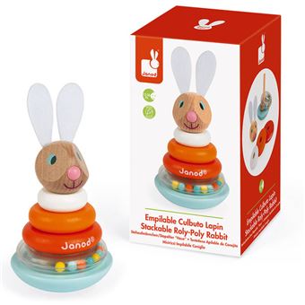 Jeu d'éveil Janod Empilable Culbuto Lapin