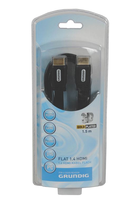 Câble HDMI 1.4 Grundig 1,5m