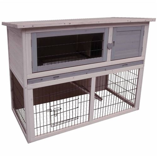 Comparer les prix de FLAMINGO Clapier Duplex Cottage 114 x 60 x 90 cm 201904