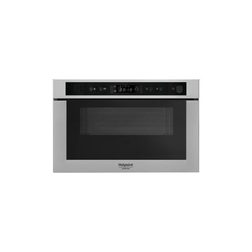 Hotpoint Mh 400 Ix - Micro-ondes Combine Encastrable Inox Anti-trace - 22l - 750 W - Grill 700 W
