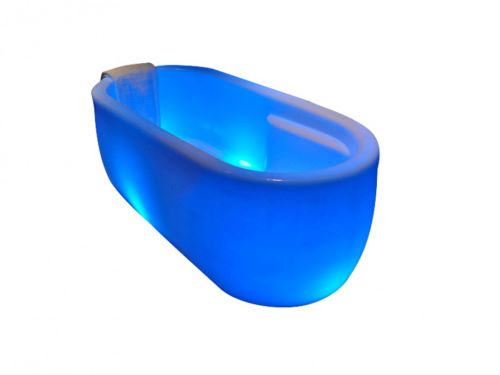 Baignoire Ilot Lumineuse A Leds Phosphore 280l 175 81 60 Installations Salles De Bain Achat Prix Fnac