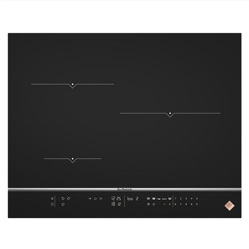 De Dietrich DPI7570X - Fascination Collection - inductiekookplaat - 3 hobben - Niche - breedte: 56 cm - diepte: 49 cm - zwart