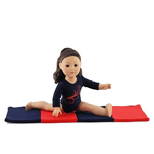 Emily Rose 18 Inch Doll clothes gymnastics Leotard with Mat and gold Medal! l Fits 18 American girl Dolls