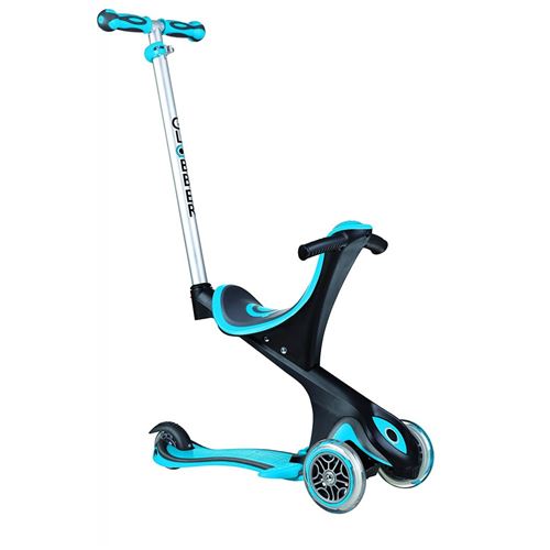 Globber Evo Comfort - Trottinette Enfant Évolutive 5 en 1 - Bleu Ciel