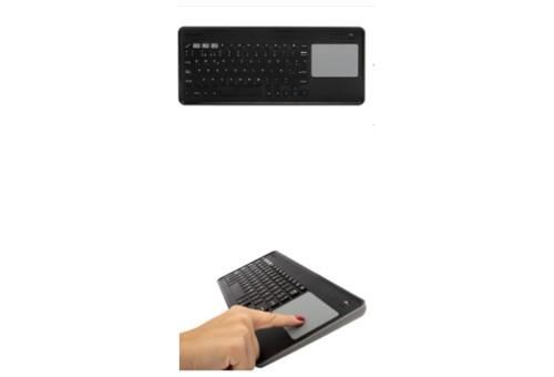 SilverHT - Toetsenbord - met touchpad - draadloos - Bluetooth 3.0 - Spaans - zwart