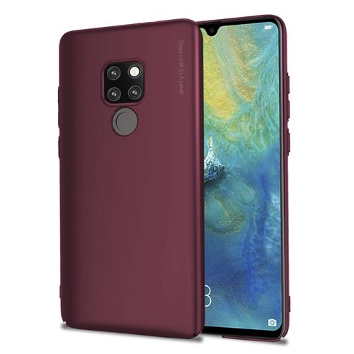 Coque en TPU givré rigide rouge vin pour votre Huawei Mate 20