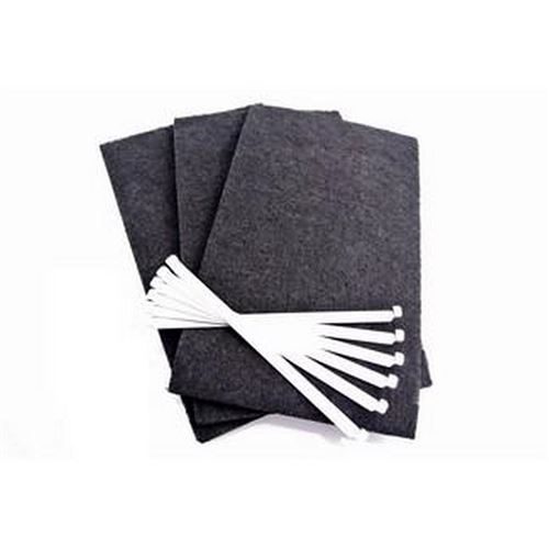 Lot De 3 Filtres Charbon (avec Tiges De Fixation) Hotte 74X7954 Sauter, Brandt, Mastercook, Fagor - 143264
