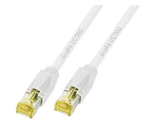 Câble Draka CAT 6A/S/FTP - [1x RJ45 mâle - 1x RJ45 mâle] - K8560WS.0,50 - 0.50 m - blanc