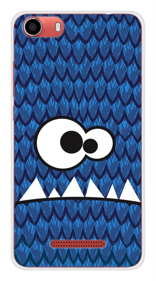 Coque en silicone imprimée compatible Wiko Lenny 2 Monster