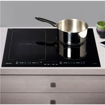 Table de cuisson induction 60cm 3 feux 6700w noir - novy