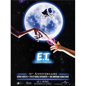ET L'extra-terrestre, affiche de cinéma originale, 40x54 cm roulée, Movie Posters - 1