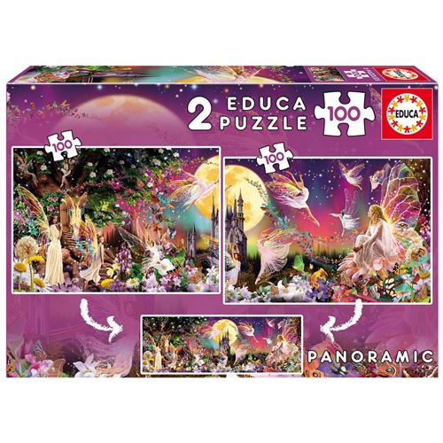 Non Communiqué Puzzle 2 X 100 Pièces : Fantasia Educa