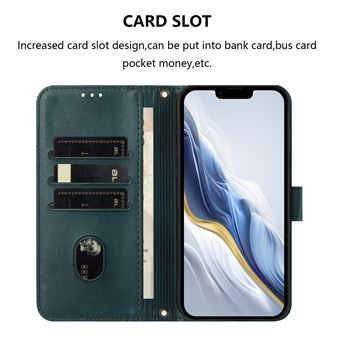 Coque Portefeuille Honor X5C Plus - Cuir PU Gaufré, Fermeture Magnétique, Support Et Dragonne
