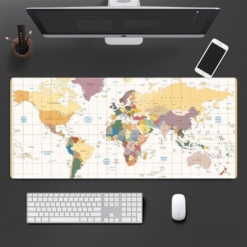 Sous main bureau carte du monde taille 90*40cm #MKWM05