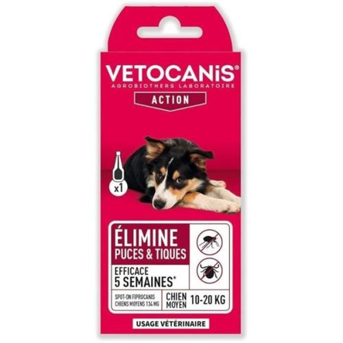 Comparer les prix de Pipette Fiprocanis VETOCANIS Pour Chiens Moyens 134 mg