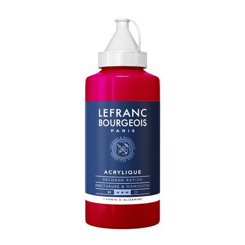 Peinture Acrylique en bidon carmin alizarine 750ml - Lefranc & Bourgeois
