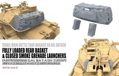 Israel Main Battle Tank Magach 6b Gal Batash Fully Loaded Rear Basket- 1:35e - Meng-model