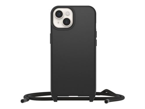 OtterBox React Series - Coque de protection pour téléphone portable - collier - compatibilité avec MagSafe - plastique - noir - pour Apple iPhone 14