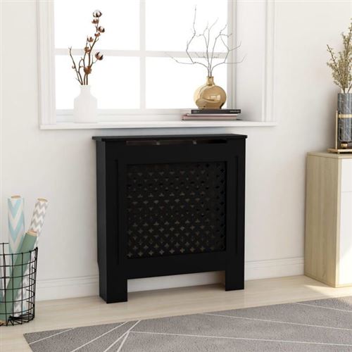 Cache-radiateur mdf Noir 78 cm