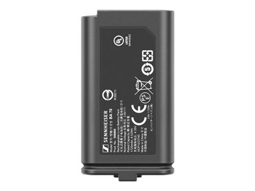 Sennheiser BA 70 - Batterie - pour EW-D SKM-S BASE SET (Q1-6), SKM-S BASE SET (R1-6), SKM-S BASE SET (R4-9)