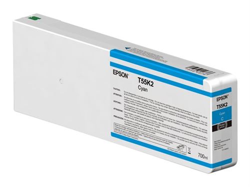 Epson T55K2 - 700 ml - cyan - original - cartouche d'encre - pour SureColor SC-P6000, SC-P7000, SC-P7000V, SC-P8000, SC-P9000, SC-P9000V