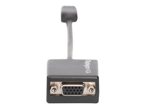 DIGITUS DisplayPort Adapter Cable - Adaptateur vidéo - DisplayPort (M) pour HD-15 (VGA) (F) - 15 cm - support 1080p (pack de 10)