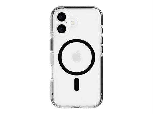 Tech21 Evo Crystal - Coque de protection pour téléphone portable - compatibilité avec MagSafe - noir - pour Apple iPhone 16
