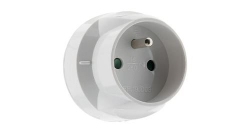 Zenitech - Adaptateur de prise - Mâle 20A vers Femelle 16A - Blanc - Image 4