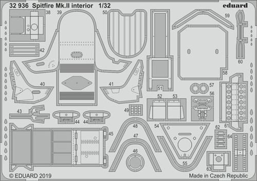 Spitfire Mk.ii Interior For Revell - 1:32e - Eduard Accessories