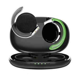 Ecouteurs F2 Bluetooth 5.2, Sans Fil On-ear,Etanche Sport ENC Réduction de bruit – Noir - 1