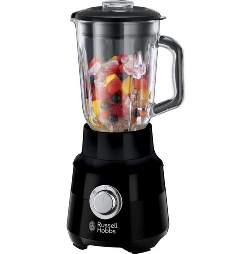 Russell Hobbs Noir 24722-56 - Bol Mixeur Blender - 1.5 Litres - 650 Watt - Mat - Image 3