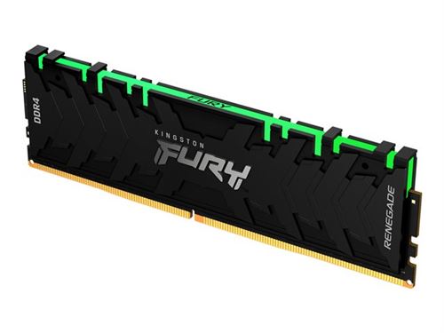 Kingston FURY Renegade RGB - DDR4 - kit - 64 Go: 2 x 32 Go - DIMM 288 broches - 3000 MHz / PC4-24000 - CL16 - 1.35 V - mémoire sans tampon - non ECC - noir