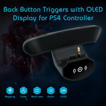 Bouton d'extension du bouton arrière de la manette de jeu intelligente avec  écran OLED Mcbazel pour Manette PS4 - Accessoire pour manette - Achat &  prix