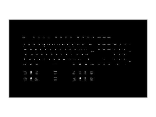 SteelSeries PRISMCAPS - Set de touches pour clavier - anglais UK - noir